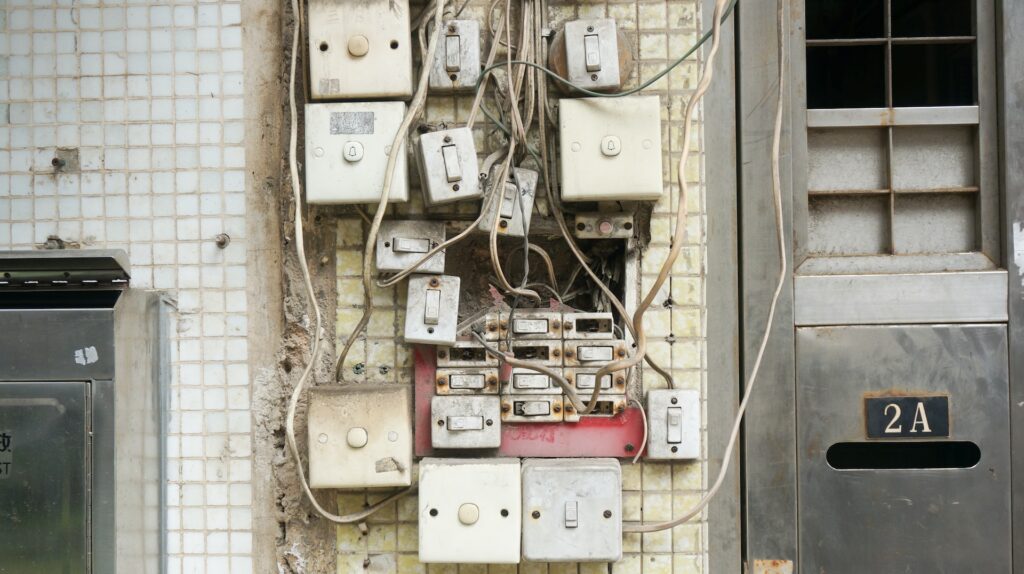 old electrical work