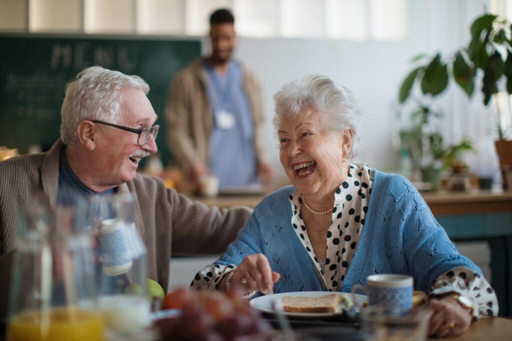 elderly at nursing home